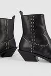 Oasis Real Leather Studded Western Boot thumbnail 4