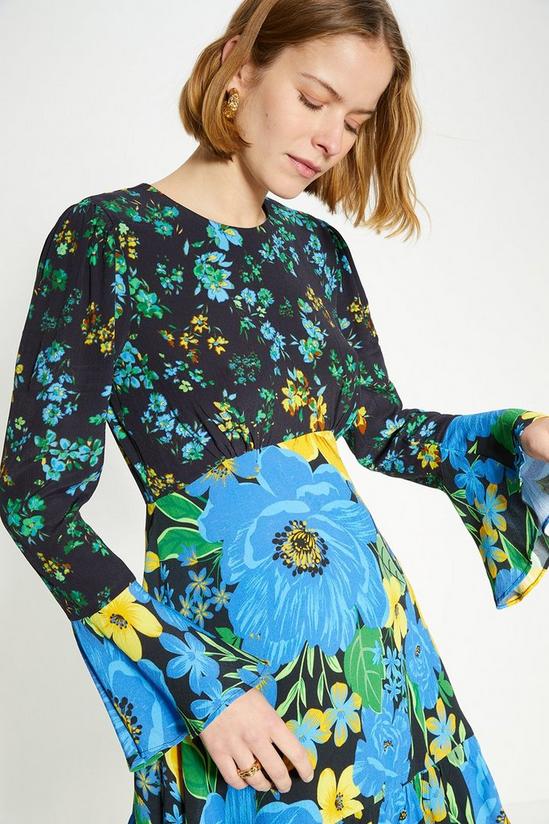 Oasis Patch Print Bold Floral Mini Dress 1