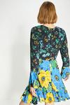Oasis Patch Print Bold Floral Mini Dress thumbnail 3