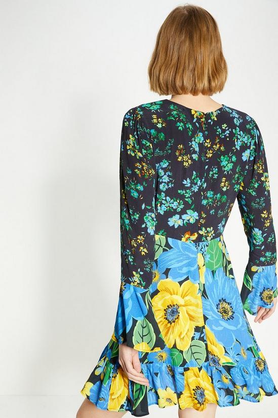 Oasis Patch Print Bold Floral Mini Dress 3