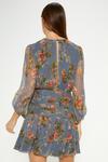 Oasis Ditsy Floral Gathered Mini Dress thumbnail 3