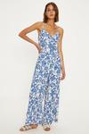 Oasis Paisley Print Strappy Jumpsuit thumbnail 1
