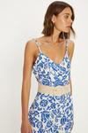 Oasis Paisley Print Strappy Jumpsuit thumbnail 2