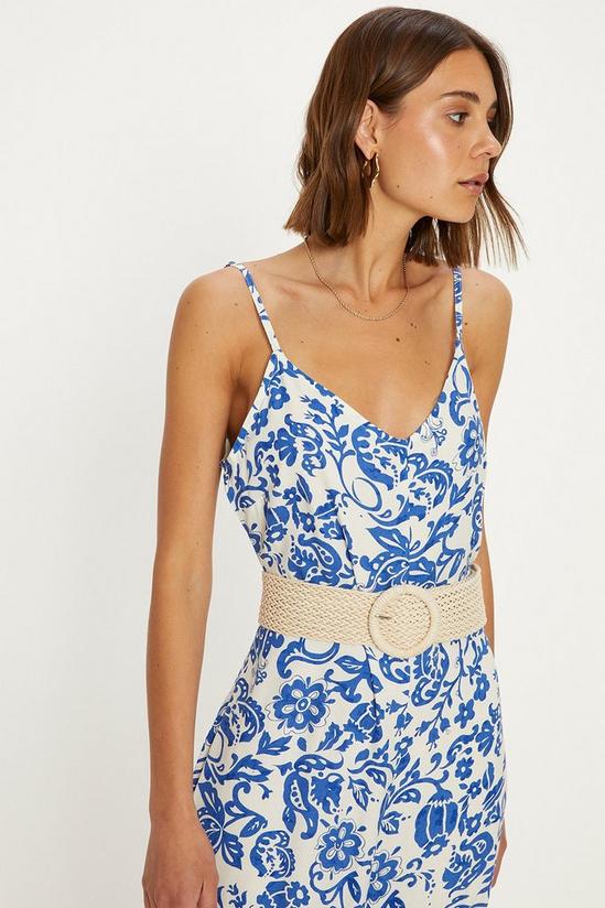 Oasis Paisley Print Strappy Jumpsuit 2