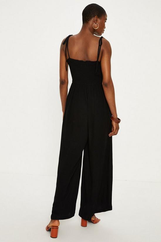 Oasis Strappy Crinkle Shirred Jumpsuit 3