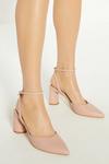 Oasis Pointed Block Heel Court Shoes thumbnail 1