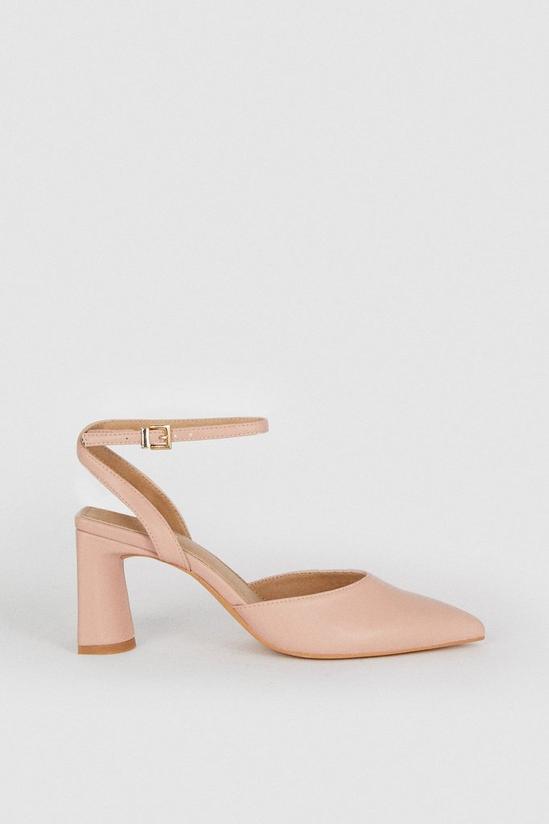 Oasis Pointed Block Heel Court Shoes 2