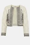 Oasis Floral Embroidered Poplin Quilted Jacket thumbnail 4