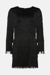 Oasis Rachel Stevens Fringed Long Sleeve Mini Dress thumbnail 4