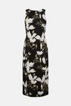 Oasis Floral Printed Crepe Tailored Midi Dress thumbnail 4