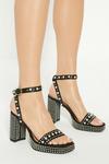 Oasis Pearl Embellished Chunky Heeled Sandals thumbnail 1