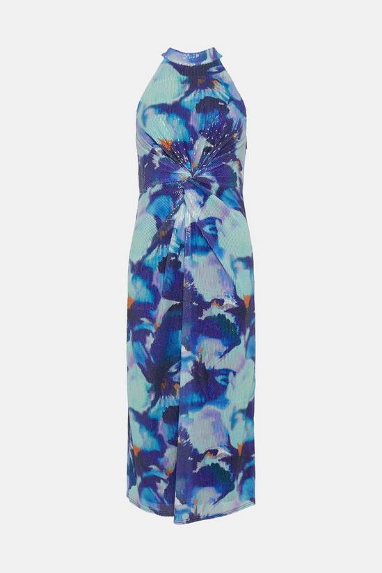 Oasis Sequin Knot Front Midi Dress 4