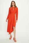 Oasis Premium Crepe Waterfall Skirt Midi Dress thumbnail 1