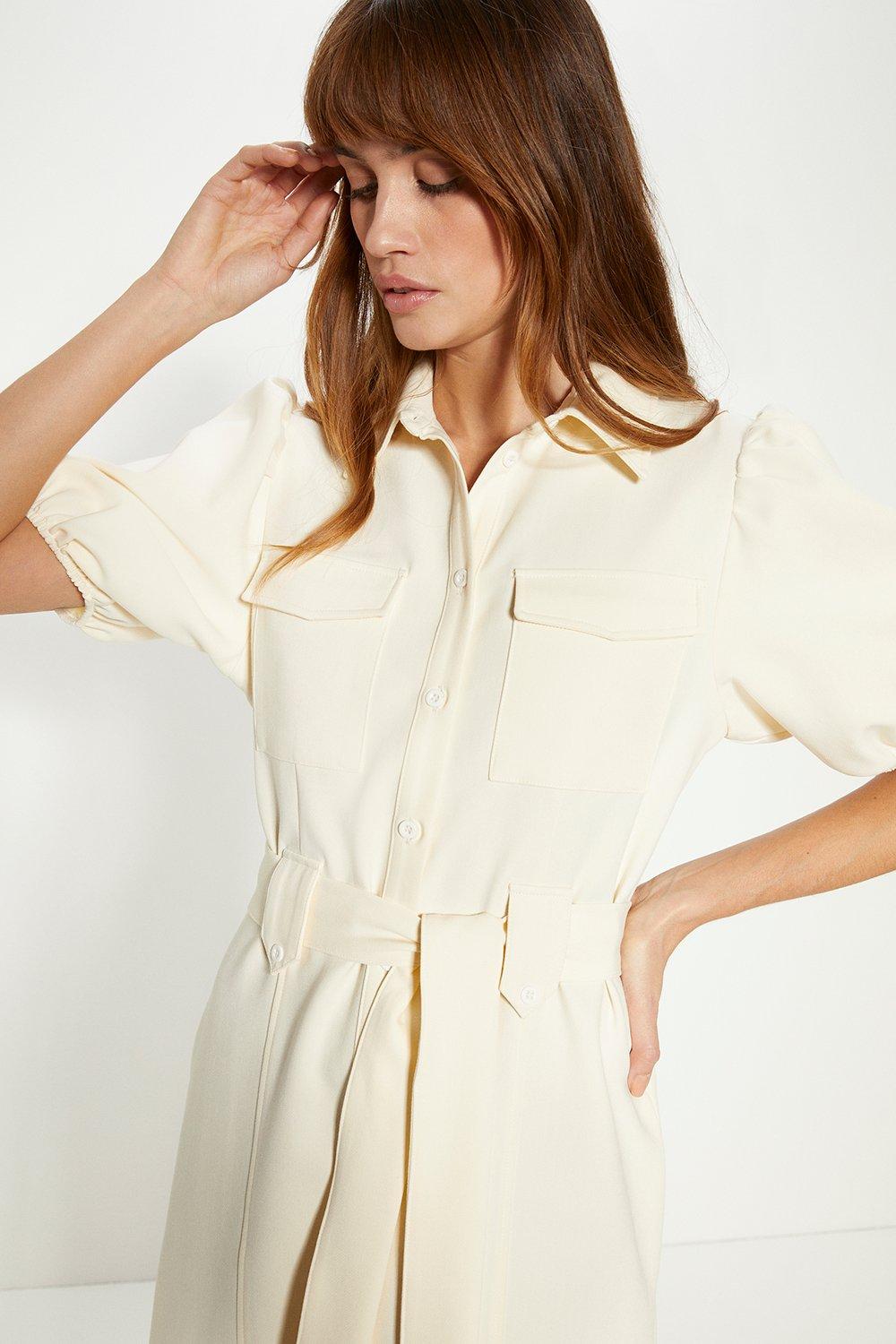 Oasis spot 2024 patched shirt dress