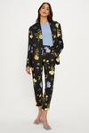Oasis Floral Printed Cotton Tapered Trousers thumbnail 1