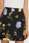 Oasis Petite Floral Printed Cotton Mini Skirt thumbnail 2