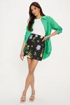 Oasis Floral Printed Cotton Aline Mini Skirt thumbnail 1