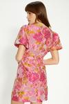 Oasis Puff Sleeve Floral Jacquard Mini Dress thumbnail 3