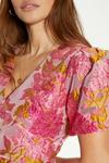 Oasis Puff Sleeve Floral Jacquard Mini Dress thumbnail 5