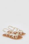 Oasis Leather Knot Flat Sandals thumbnail 3