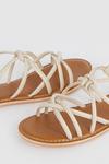 Oasis Leather Knot Flat Sandals thumbnail 4