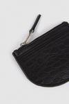Oasis Real Leather Croc Card Holder Coin Purse thumbnail 4