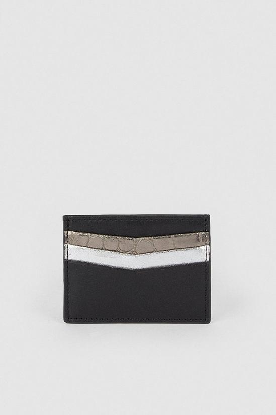 Oasis Real Leather Mixed Metallic Cardholder 1