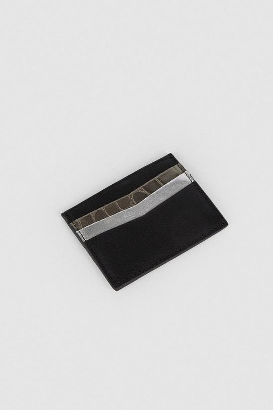 Oasis Real Leather Mixed Metallic Cardholder 3