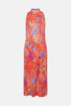 Oasis Sequin Floral Halter Neck Midi Dress thumbnail 4