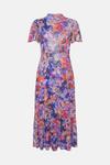Oasis Sequin Floral Peplum Hem Midi Dress thumbnail 4