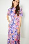 Oasis Sequin Floral Peplum Hem Midi Dress thumbnail 5