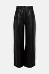 Oasis Real Leather Wide Leg Trouser thumbnail 4
