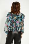 Oasis Ruched Front Dobby Floral Printed Top thumbnail 3