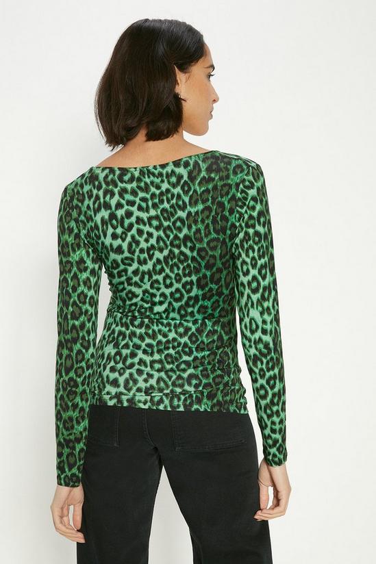 Oasis Knot Front Animal Printed Top 3