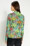 Oasis Jersey Floral Funnel Neck Long Sleeve Top thumbnail 3