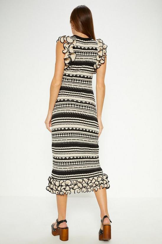Oasis Extreme Frill Knitted Midi Dress 3