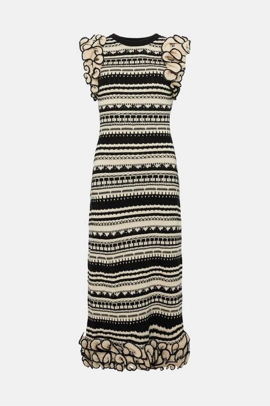Oasis Extreme Frill Knitted Midi Dress 4