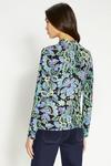 Oasis Jersey Paisley Funnel Neck Long Sleeve Top thumbnail 3