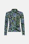 Oasis Jersey Paisley Funnel Neck Long Sleeve Top thumbnail 4