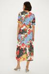 Oasis Petite Short Sleeve Floral Print Midi Tea Dress thumbnail 3