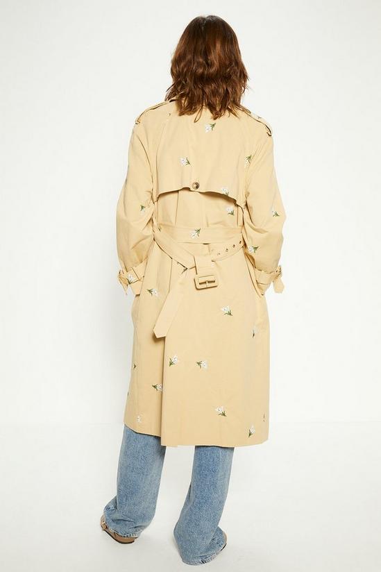Oasis Embroidered Trench Coat 3