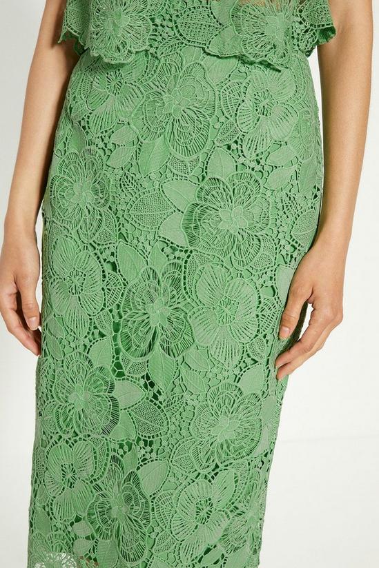 Oasis Detailed Lace Pencil Skirt 2