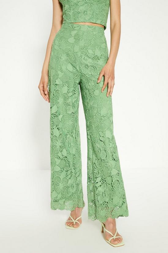 Oasis Detailed Lace Wide Leg Trouser 2
