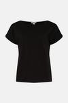Oasis Essential Cotton Slub Roll Sleeve T-shirt thumbnail 4