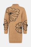 Oasis Floral Cornelli Cosy Knitted Mini Jumper Dress thumbnail 5