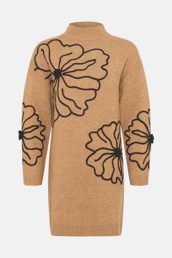 Oasis Floral Cornelli Cosy Knitted Mini Jumper Dress 5