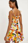 Oasis Linen Mix Floral Print Tie Shoulder Mini Dress thumbnail 3