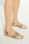Oasis Leather Sling Back Flat Sandals thumbnail 1
