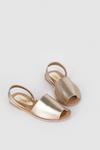 Oasis Leather Sling Back Flat Sandals thumbnail 3