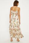 Oasis Premium Floral Embroidered Ruffle Chiffon Dress thumbnail 3